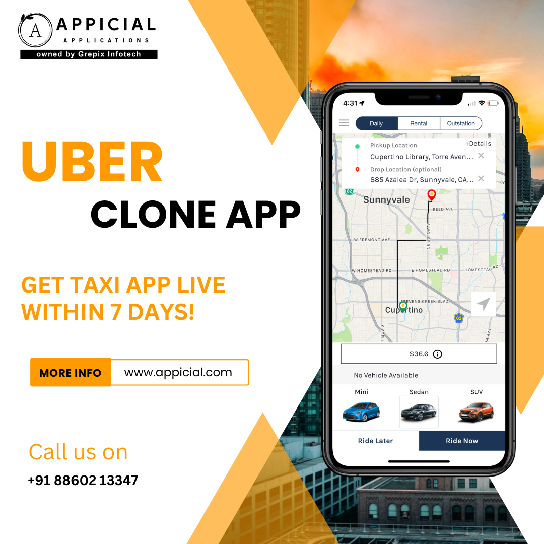 Taxi Apps - Uber OLA  Clone