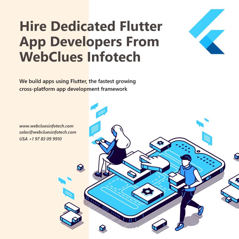 Hire Dedicated Flutter App Developers - WebClues Infotech 